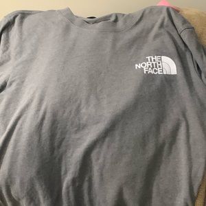 Mens small north face grey shirt